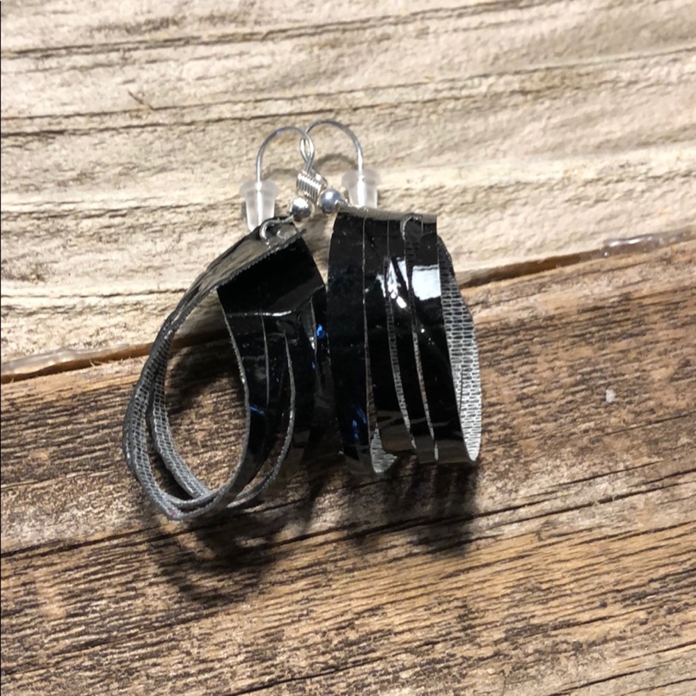 Leather earrings